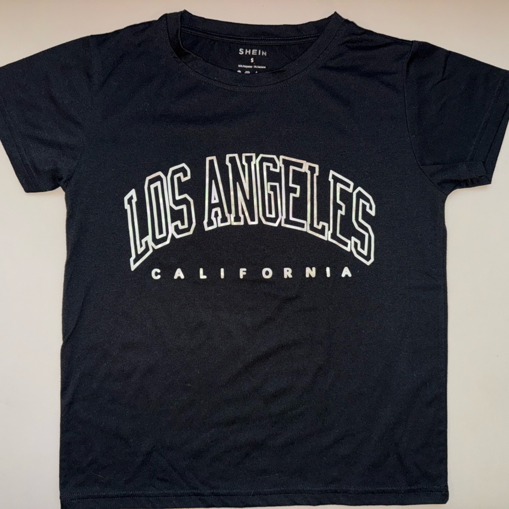 SHEIN Charcoal Gray T-Shirt
